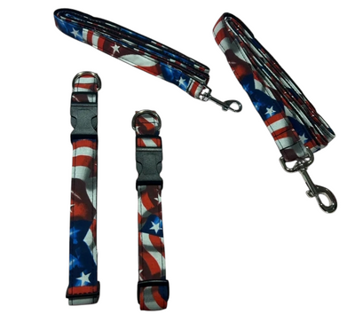 Classic Waving American Flag Leash image 1