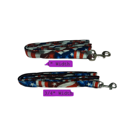 Classic Waving American Flag Leash image 0