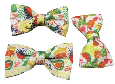 White “Fruit Time” Summer Bows image 0