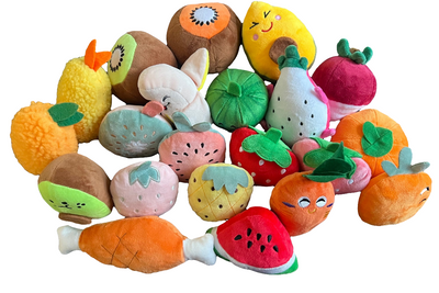 Assorted Squeaky Plush Dog Toys