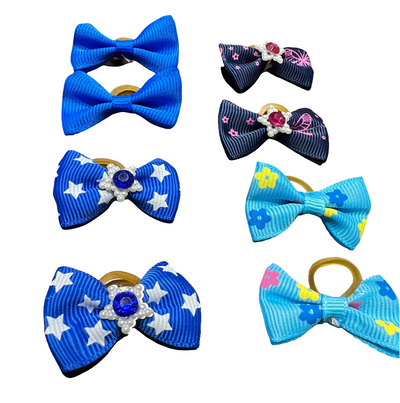 Blue Fashion Dog & Cat Bows